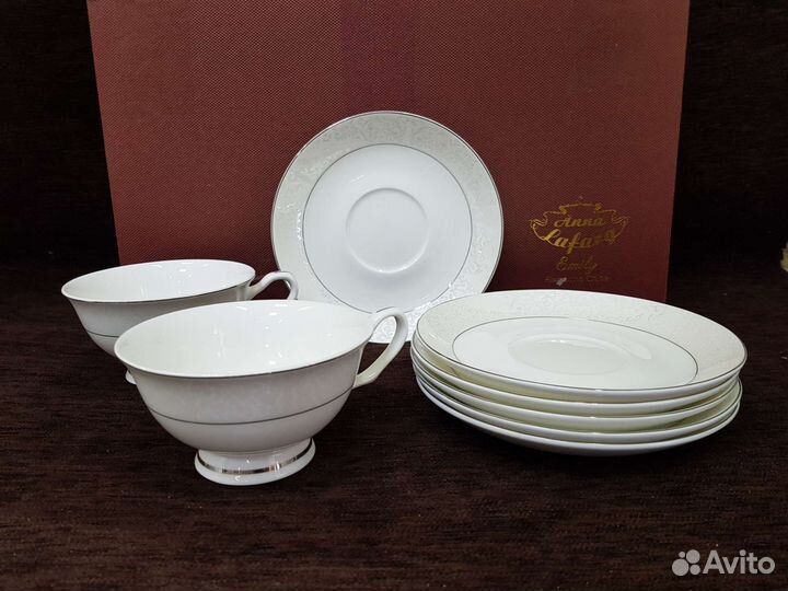 Чайный набор, две чайные пары