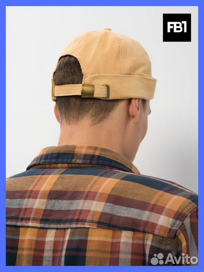 Шапка Докер Velvet-Thin Бежевый