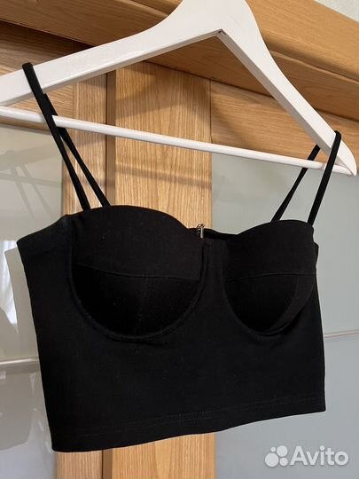 Топ-корсет черный