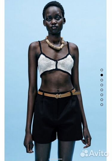 Шорты с высокой посадкой zara