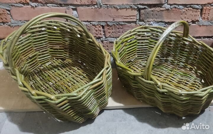 Корзина плетеная с ручкой