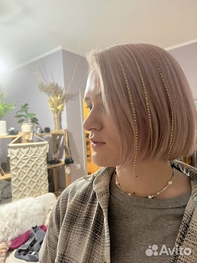 Перья петуха гризли в волосы наращивание