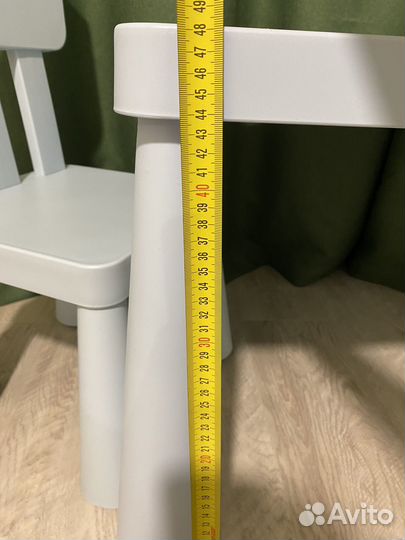 Детский стол и 2 стула IKEA маммут