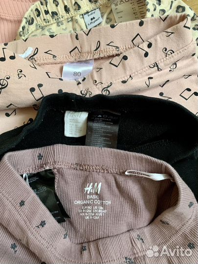Детские вещи боди h&m Uniqlo пакетом 80 86