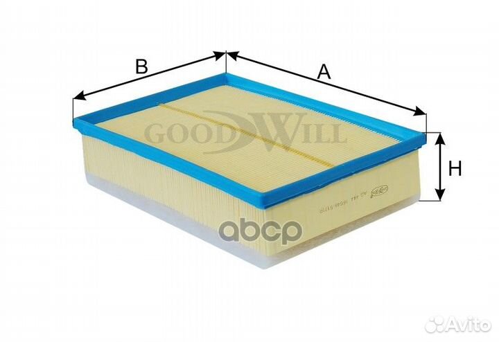 Фильтр воздушный AG444 Goodwill