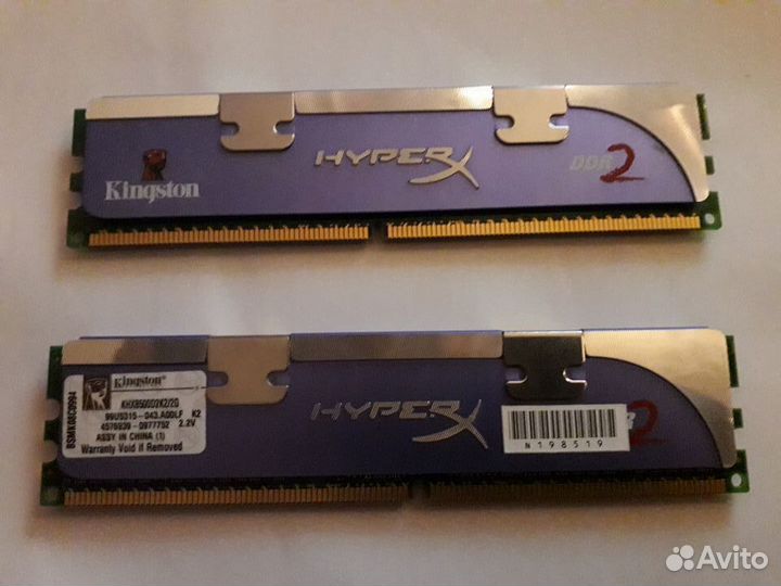 Kingston HyperX DDR2 4Гб (2Гбх2шт.)