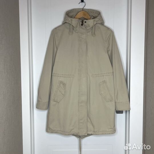 Парка ветровка Benetton р.S хлопковая бежевая