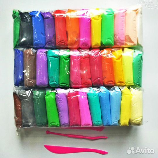 Легкий пластилин 36 цветов