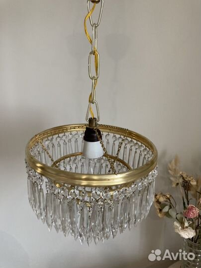 Люстра хрустальная Чехословакия