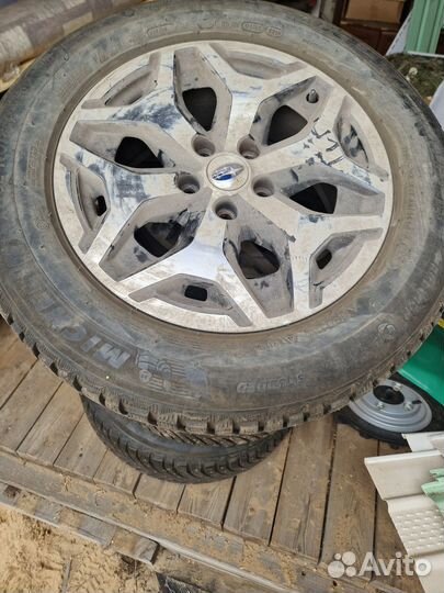 Диски оригинальные subaru forester шинами michelin