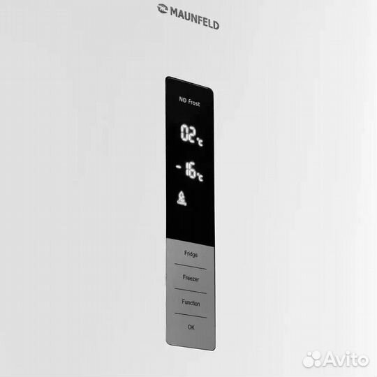 Холодильник двухкамерный maunfeld MFF200NFW10 Inverter инверторный белый