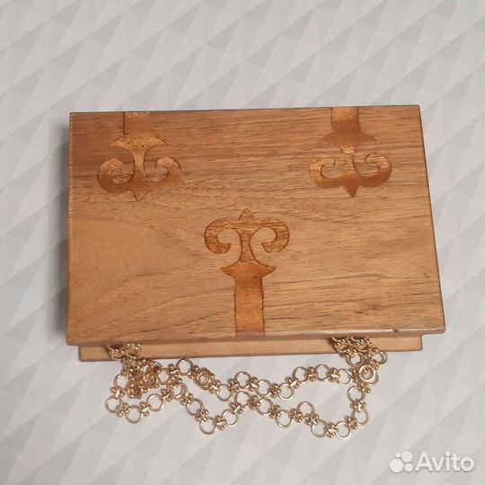 Шкатулка деревянная винтаж