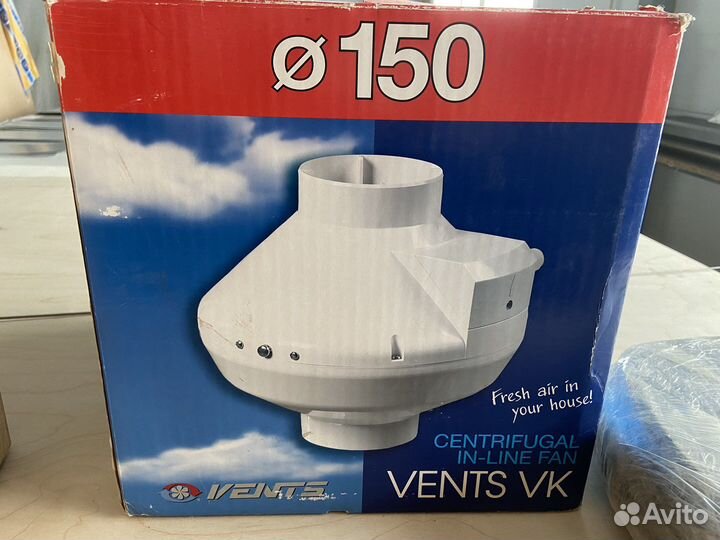 Канальный вентилятор Vents vk 150