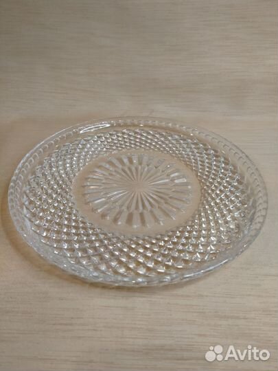 Поднос хрустальный СССР