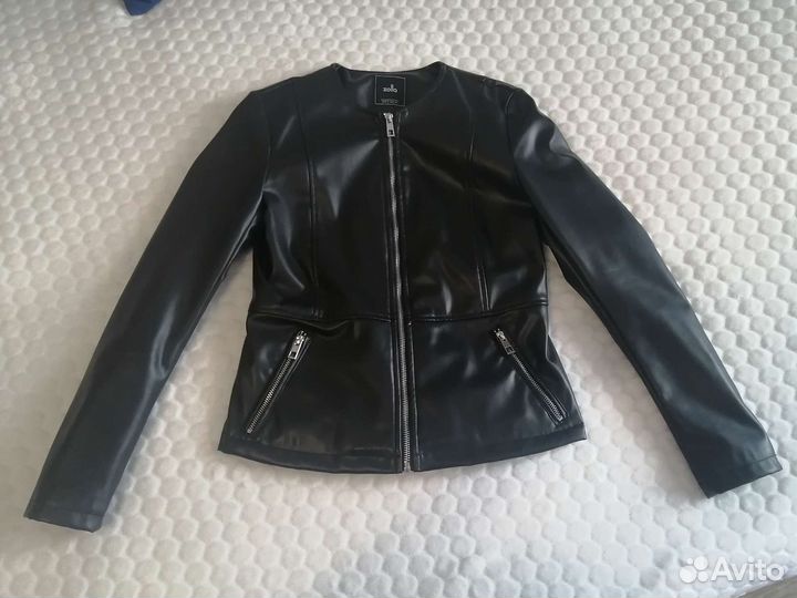 Куртка новая кожаная zolla р. 42-44