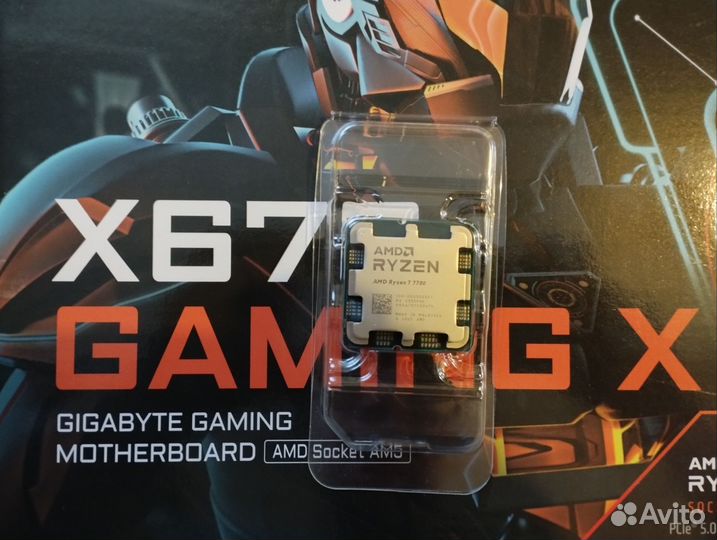 Комплект AM5 X670 + Ryzen 7 7700