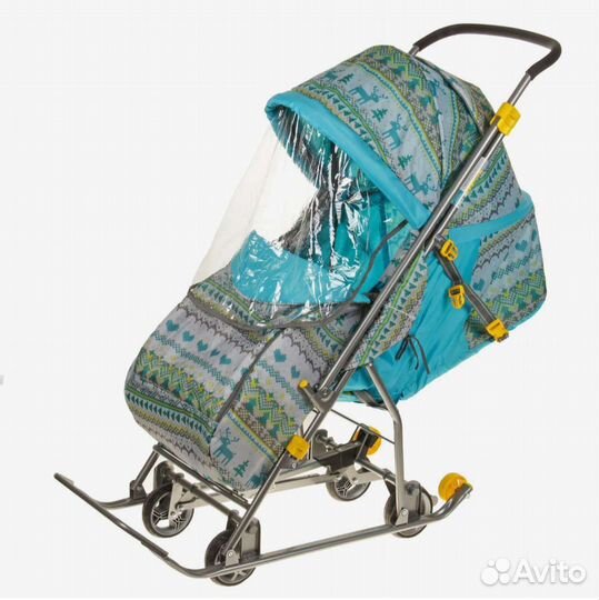 Детские санки коляска ника