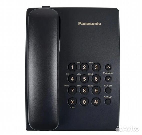 Проводной телефон Panasonic KX-TS2350RUB (черный)