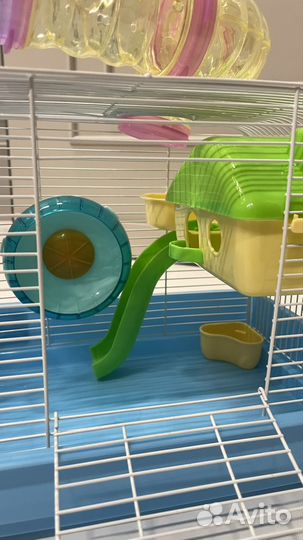 Клетка для хомяка с трубами