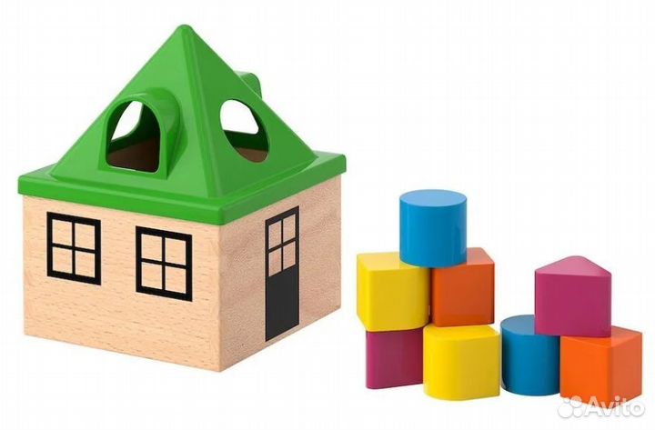 Детские игрушки сортер домик икеа неваляшки