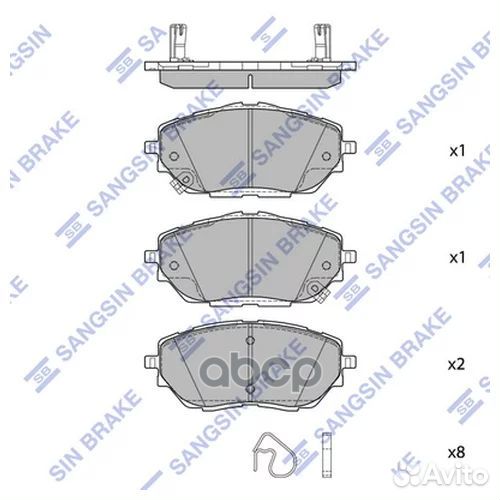 Колодки передние SP4213 Sangsin brake