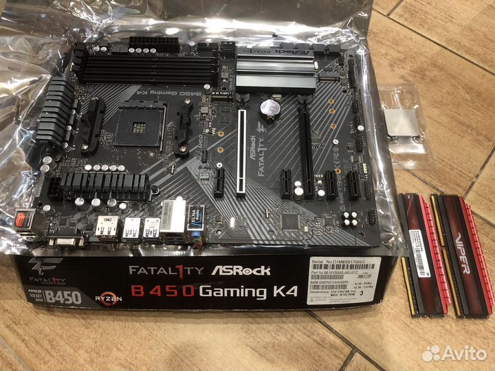 Asrock Fatality b450 gaming k4,Ryzen 7 3700 pro