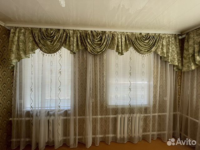 Шторы с ламбрекеном бу