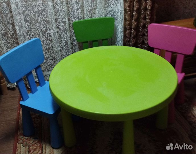 Стол, стул Икея Мамут