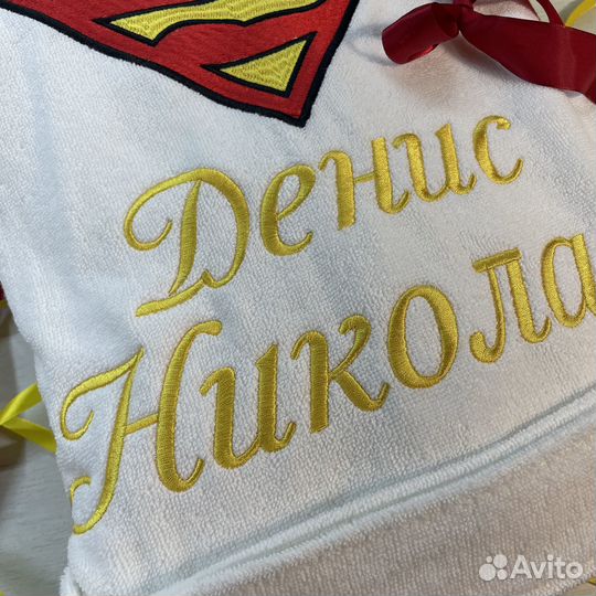 Именной халат супермен