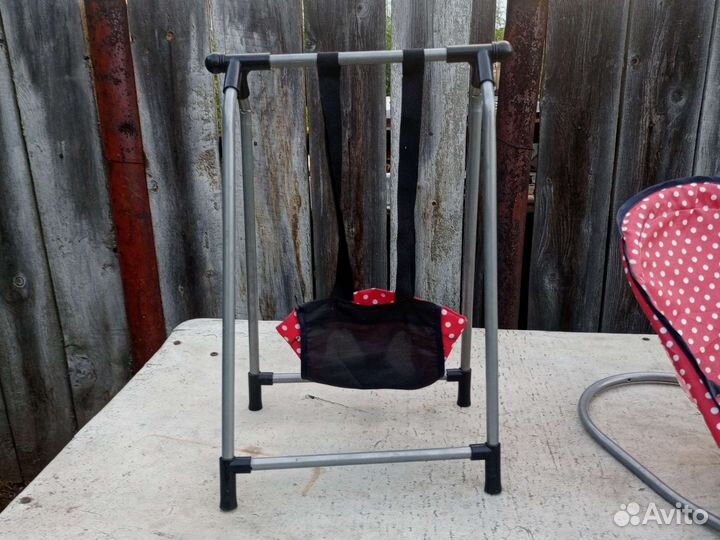 Мебель для куклов, качеля и мини кроватка