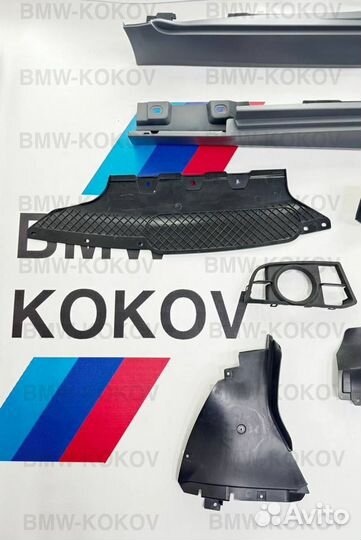 Обвес М пакет BMW F10 рестайлинг комплект с порога