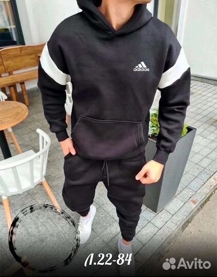 Спортивный костюм мужской штаны и худи Адидас