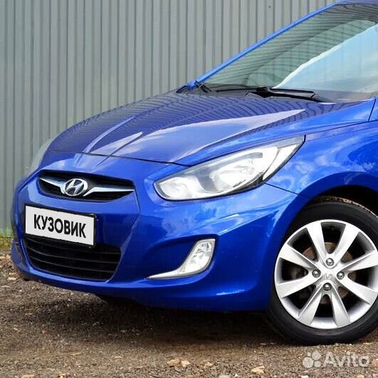 Бампер передний в цвет Hyundai Solaris 1