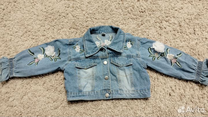 Джинсовая куртка на девочку