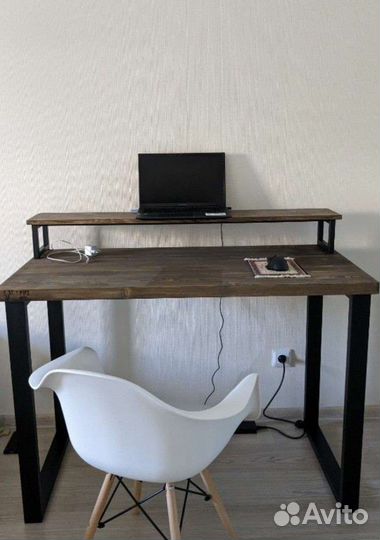 Стол лофт из массива письменный