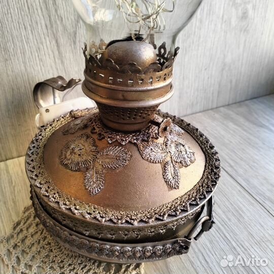 Керосиновая лампа Бронзовый винтаж