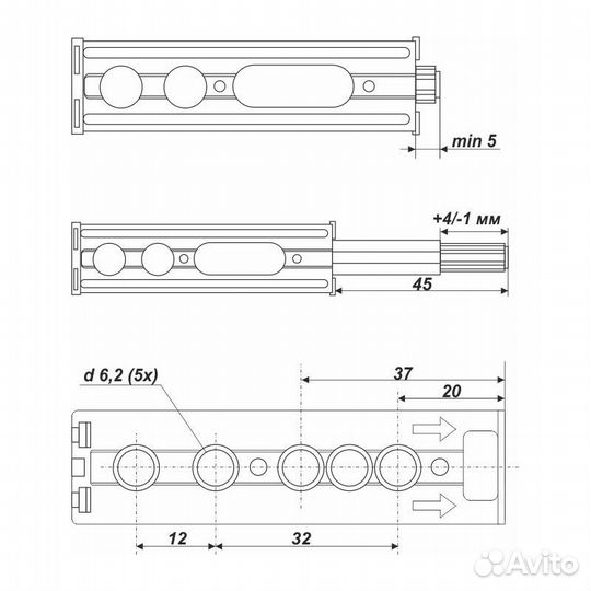Магнитный толкатель Push-to-Open AMF13/SST