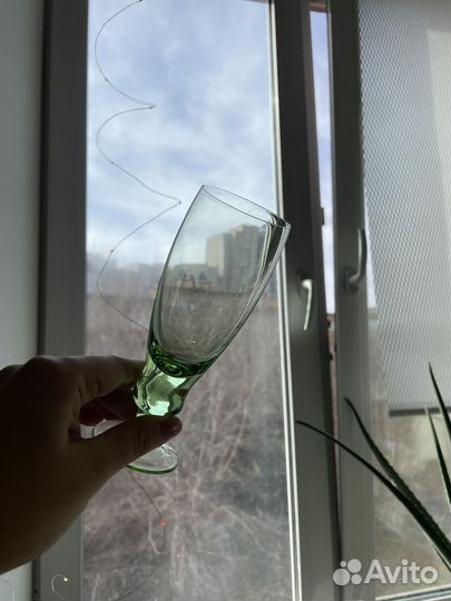 Бокалы фужеры из цветного стекла СССР