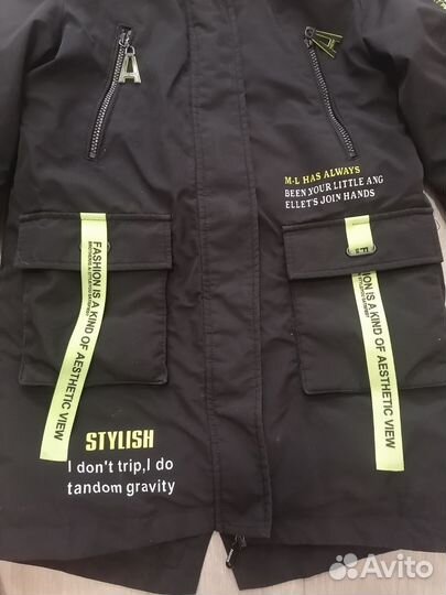 Парка демисезонная детская для девочки 158 р-ра