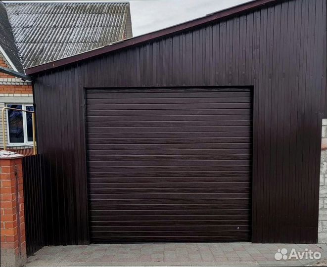 Утепленные промышленные ворота под ключ
