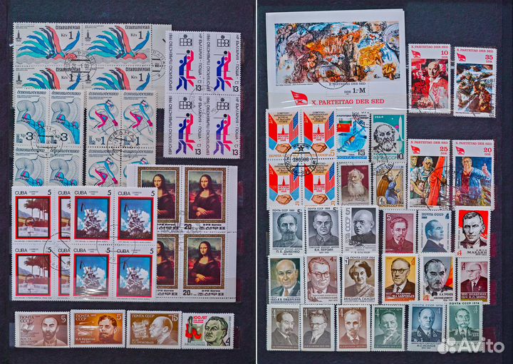 Марки почтовые иностранные, гашенные и чистые 5