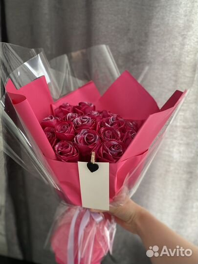 Букет из атласных лент