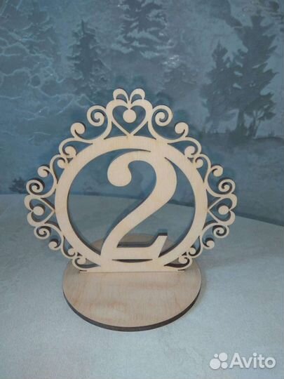 Свадебный декор - номера на столы для рассадки