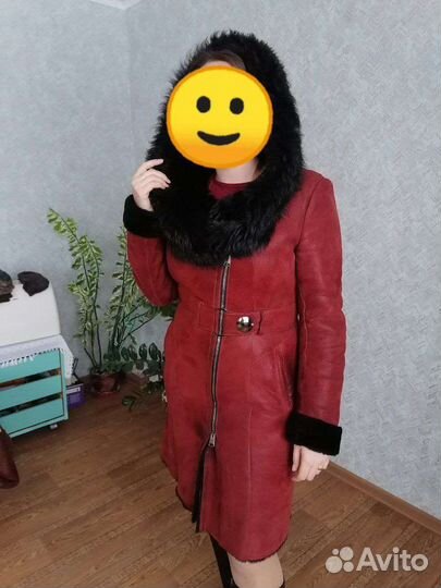 Дубленка натуральная женская 46