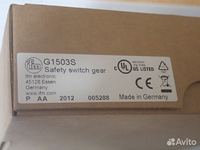 Реле безопасности ifm G1503S Safety switch gear