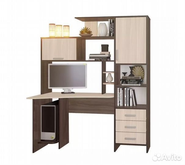 Стол компьютерный №6 новый ясень шимо