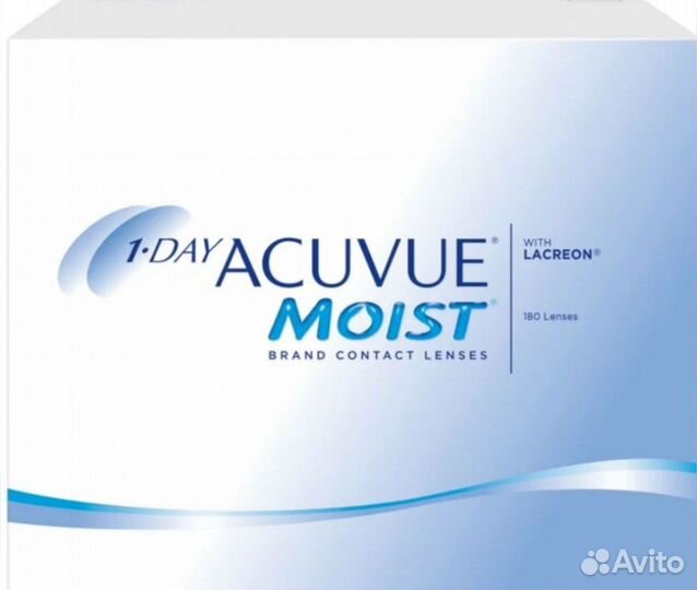 Контактные линзы acuvue 1-DAY moist. 180 шт
