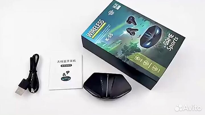 Беспроводные наушники wireless k55