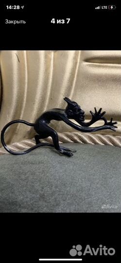 Каслинское литье чертик маленький