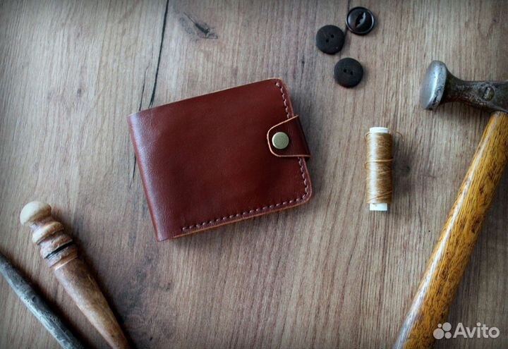 Кошелек мужской кожаный